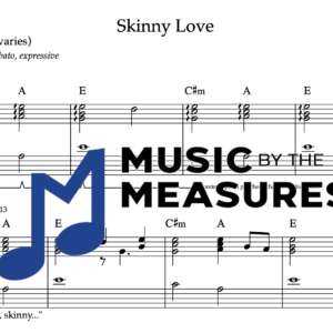 Keyboard Sheet Music for "Skinny Love" by Birdy