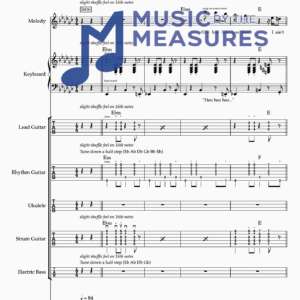 Full Band Sheet Music for "Clint Eastwood" by the Gorrilaz 