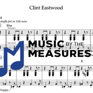 Keyboard Sheet Music for "Clint Eastwood" by the Gorrilaz