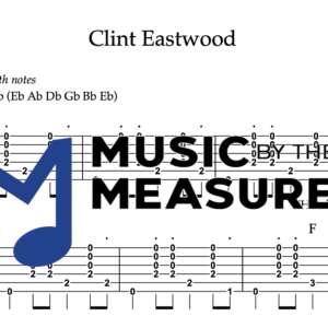 Rhythm Guitar Tablature for "Clint Eastwood" by the Gorrilaz