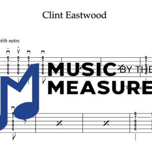 Strum Guitar Tablature for "Clint Eastwood" by the Gorrilaz