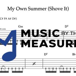 Lead Guitar Tablature for "My Own Summer (Shove It)" by Deftones
