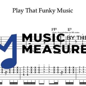 Rhythm Guitar Tablature for "Play That Funky Music" by Wild Cherry