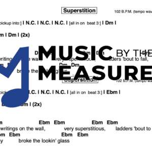 Lead Sheet for "Superstition" by Stevie Wonder