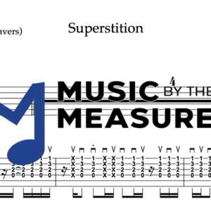 Strum Guitar Tablature for "Superstition" by Stevie Wonder
