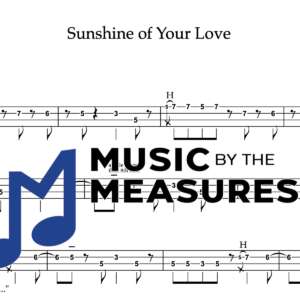 Bass Guitar Tablature for "Sunshine of Your Love" by Cream