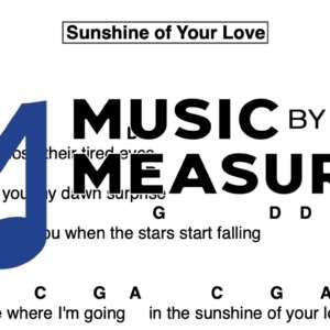 Lead Sheet for "Sunshine of Your Love" by Cream