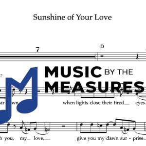 Melody Sheet Music for "Sunshine of Your Love" by Cream