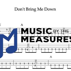 Bass Guitar Tablature for "Don't Bring Me Down" by Electric Light Orchestra