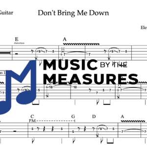 Lead Guitar Tablature for "Don't Bring Me Down" by Electric Light Orchestra