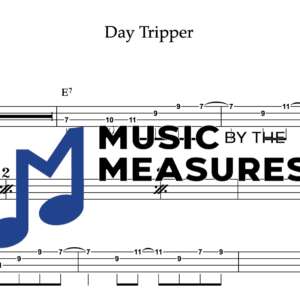 Bass Guitar Tablature for "Day Tripper" by The Beatles