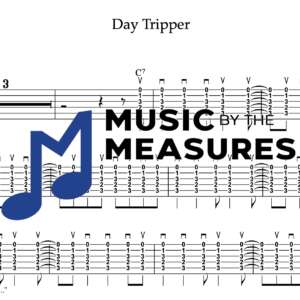 Strum Guitar Tablature for "Day Tripper" by The Beatles