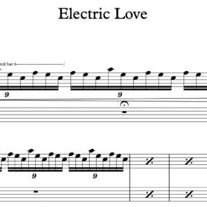Keyboard Sheet Music for "Electric Love" by BØRNS