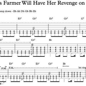 Lead Guitar Tablature for "Frances Farmer Will Have Her Revenge on Seattle" by Nirvana