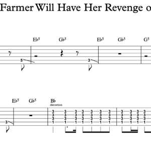 Rhythm Guitar Tablature for "Frances Farmer Will Have Her Revenge on Seattle" by Nirvana