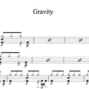 Drum Sheet Music for "Gravity" by John Mayer