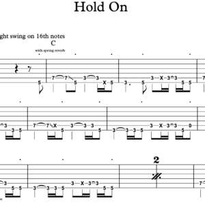 Lead Guitar Tablature for "Hold On" by Alabama Shakes
