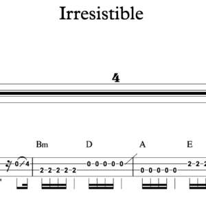 Bass Guitar Tablature for "Irresistible" by Fallout Boy