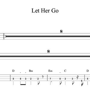 Bass Guitar Tablature for "Let Her Go" by Passenger 