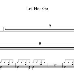 Drum Sheet Music for "Let Her Go" by Passenger 