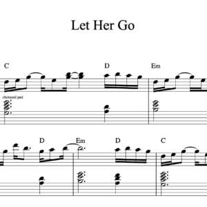 Keyboard Sheet Music for "Let Her Go" by Passenger 