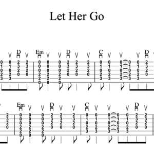 Strum Guitar Tablature for "Let Her Go" by Passenger 