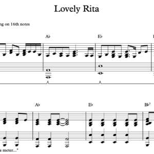 Keyboard Sheet Music for "Lovely Rita" by The Beatles