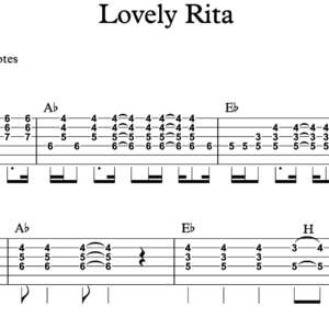 Lead Guitar Tablature for "Lovely Rita" by The Beatles