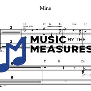 Keyboard Sheet Music for "Mine" by Taylor Swift