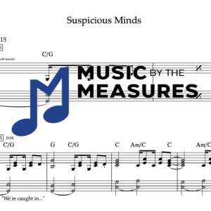 Keyboard Sheet Music for "Suspicious Minds" by Elvis Presley 