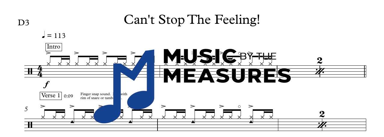cant-stop-the-feeling-justin-timberlake-drums-sheet-music-preview Can’t Stop The Feeling drums sheet music preview – Justin Timberlake accurate transcription