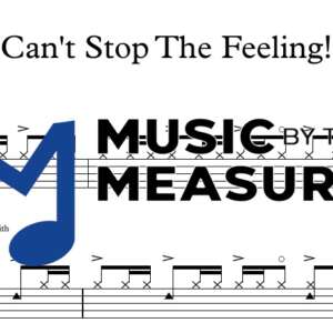 Can’t Stop The Feeling drums sheet music preview – Justin Timberlake accurate transcription