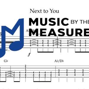 Next to You by Macseal accurate rhythm guitar sheet music transcription preview