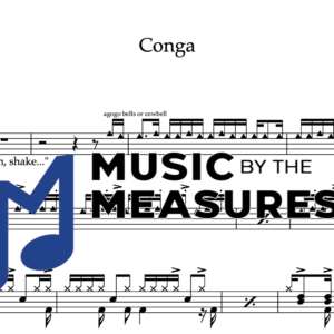 Drum Sheet Music for "Conga" by Gloria Estefan