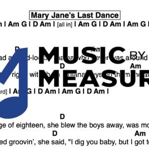 Lead Sheet for "Mary Jane's Last Dance" by Tom Petty