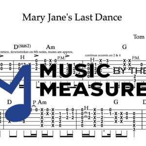 Rhythm Guitar Tablature for "Mary Jane's Last Dance" by Tom Petty
