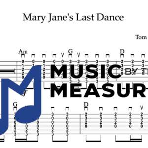 Strum Guitar Tablature for "Mary Jane's Last Dance" by Tom Petty