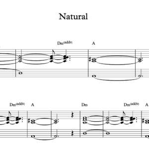 Keyboard Sheet Music for "Natural" by Imagine Dragons
