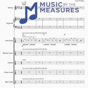 Full Band Sheet Music for "Sweet Child o' Mine" by Guns N' Roses