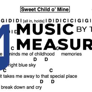 Lead Sheet for "Sweet Child o' Mine" by Guns N' Roses