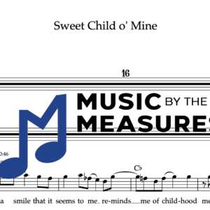 Melody Sheet Music for "Sweet Child o' Mine" by Guns N' Roses