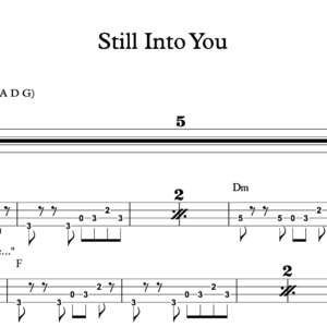 Bass Guitar Tablature for "Still Into You" by Paramore
