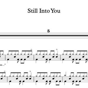 Drum Sheet Music for "Still Into You" by Paramore