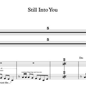 Keyboard Sheet Music for "Still Into You" by Paramore