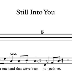 Melody Sheet Music for "Still Into You" by Paramore