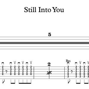 Strum Guitar Tablature for "Still Into You" by Paramore