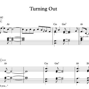 Keyboard Sheet Music for "Turning Out" by AJR