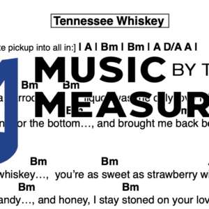 Lead Sheet for "Tennessee Whiskey" by Chris Stapleton 