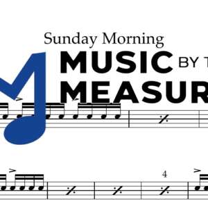 Sunday Morning by No Doubt accurate drums sheet music transcription preview
