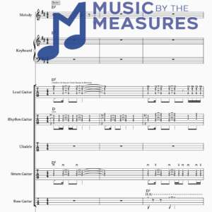 Full Band Sheet Music for "American Girl" by Tom Petty and the Heartbreakers